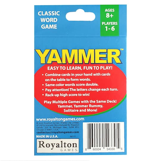 Yammer™ Fun Family Word Card Game